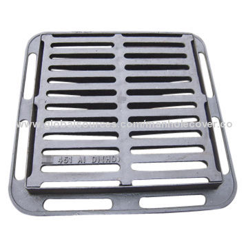 Heavy-duty Cast Iron Gully Grating for Carriageway or Pathway, EN124