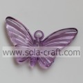 Many Of Acrylic Butterfly Transparent Beads Plastic Stripe Bowtie trimming