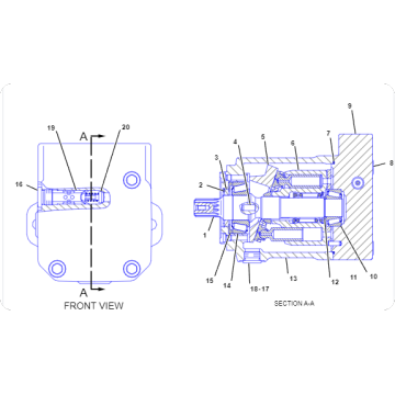 Excavator 345D L piston motor 2959429/295-942
