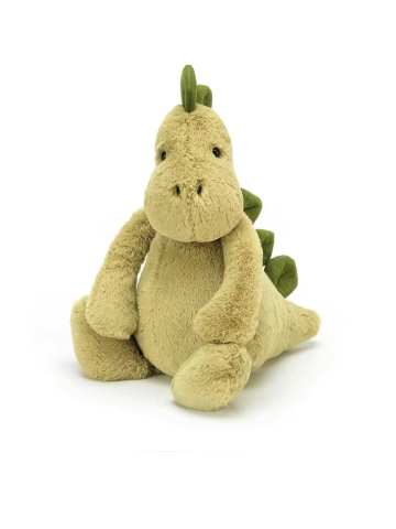 Large and small plush dinosaur toys