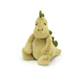 Large and small plush dinosaur toys