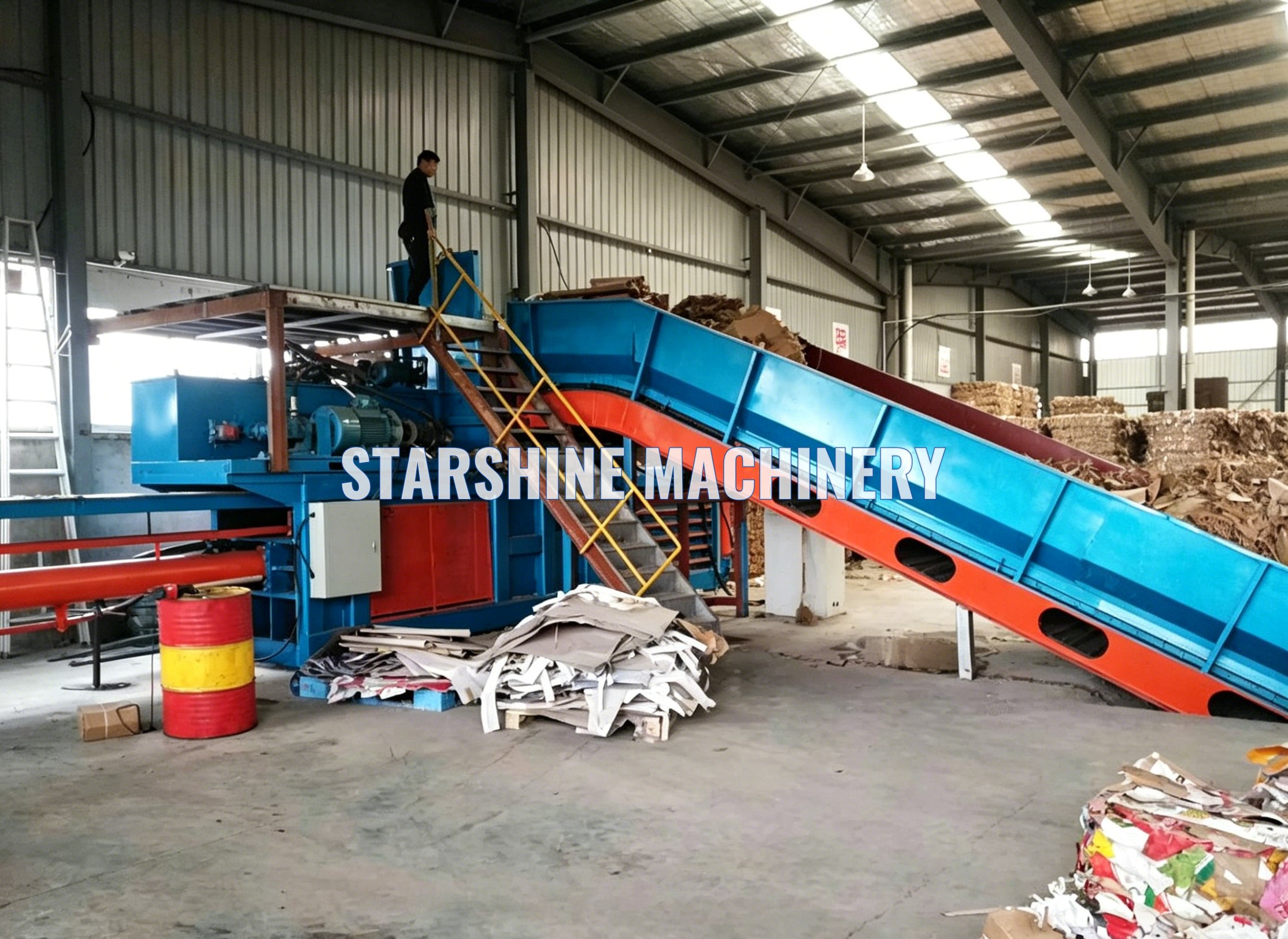 plastic baler machine