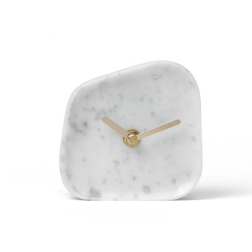 Wholesale White & Black Marble Personalized Living Room Wall Clocks