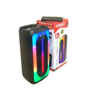 IFeiGift QS-2415: Latest Wireless Speaker with 4 Inch Double TWS Technology, Good Quality and Colorful Lights