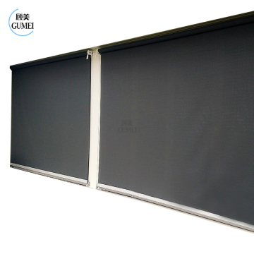 Motorized Sunshade Curtain: High Quality, Vertical Retractable, Wind Resistant Blind