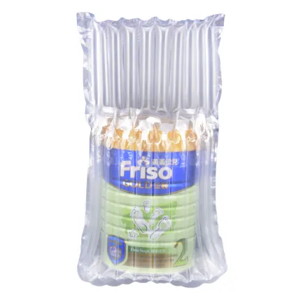 Waterproof Plastic Milk Powder Cushioning Wrap - Inflatable Air Column Bag for Protective Packaging