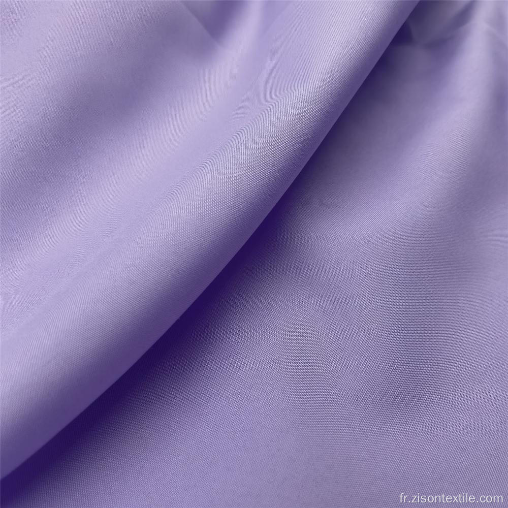 Tissus de vêtement en polyester pongé uni teints coupe-vent