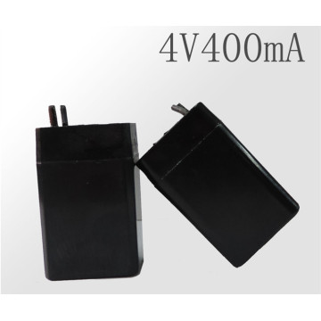2X 4V 400mAH rechargeable lead acid battery small battery flashlight battery 4V400MAH 28*22*46MM Free Shipping