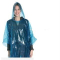 Poncho de PE plegable reutilizable para adultos Fashion Rain