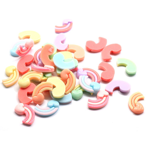 Popular Heart Kawaii Flatback Resin Beads Charms For Handmade Craft Decor Phone Toy Accessories Beads