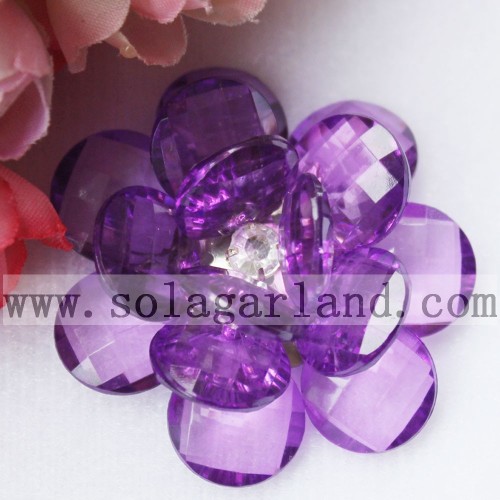 47MM Clear Plastic Bead Artificial Flowers For DIY Decoration