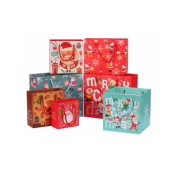 Custom Recycled Christmas Gift Paper Bag