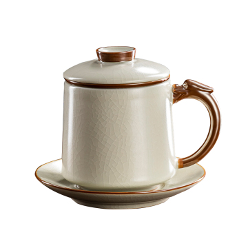 Großhandel Heißverkauf Keramik Tee Infuser Tasse mit Deckel - Porzellanbecher mit Filter