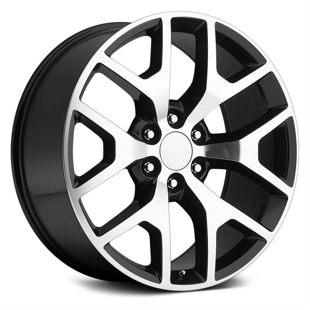 Gmc Sierra Replica Wheels Black Machined