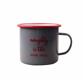 Top Quality Solid Color Rim Enamel Mug