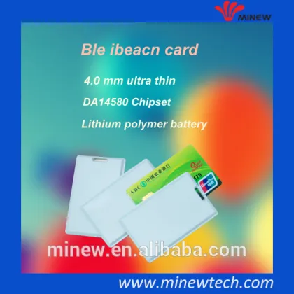 Wearable beacon tag eddystone ble beacon card