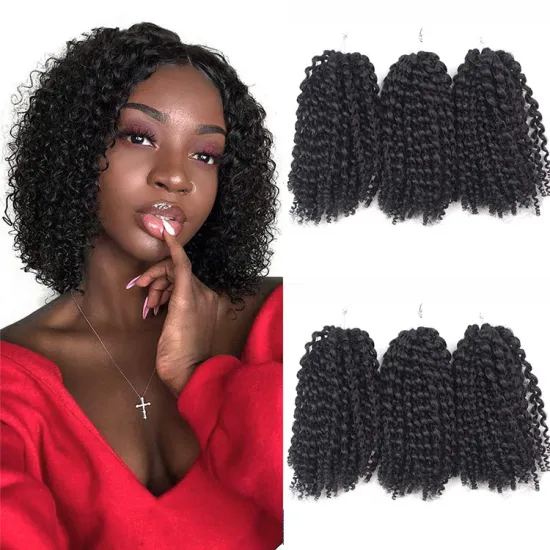 Mali Bob Twist Crochet Hair Extensions African Bob Crochet Braids Hair Synthetic Fiber Solid And Gradient Color 3X  In Bulk
