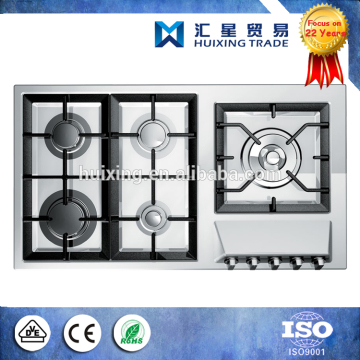 304 Stainless Steel Panel of Built-in 5 Burners Gas Hob Cooktops /Gas Stove Panel/Built-in Gas Stove Panel