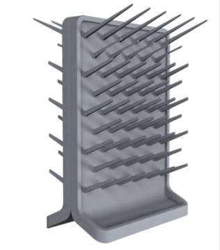 Double-Faced Laboratory PP Peg Board Display for Organizing and Storing Laboratory Equipment