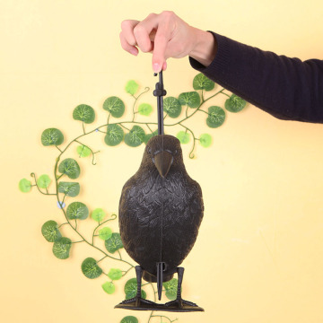 New Black Crow Hunting Decoy Garden Artificial PE Jet Crow Decoy Crows Scare Decoy For Hunting Shooting Black 2017 Hot Selling