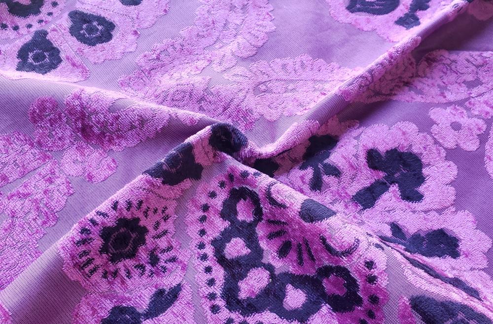 Purple Jacquard Fabric B