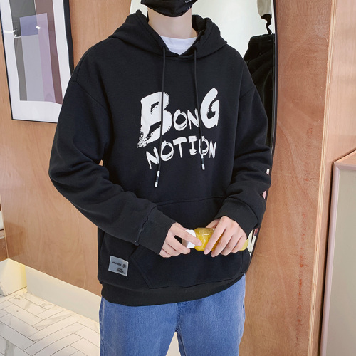 New design polyester cotton hooded sweatshirt for men