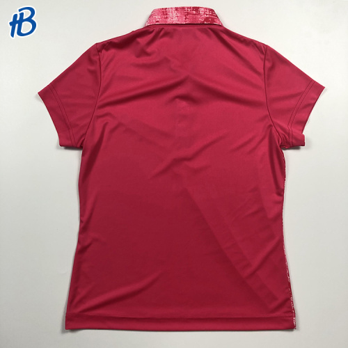wholesale custom red variegated polo t shirt