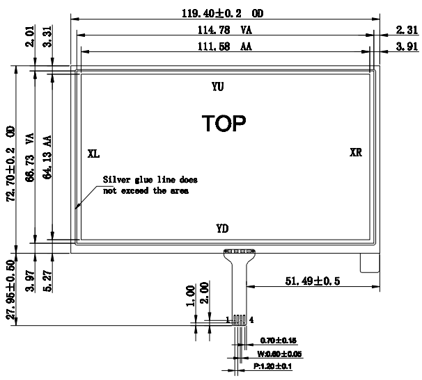 Waterproof Resistive Touchscreen