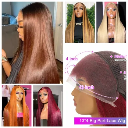Honey Blonde and Brown Highlight HD Lace Front Wigs