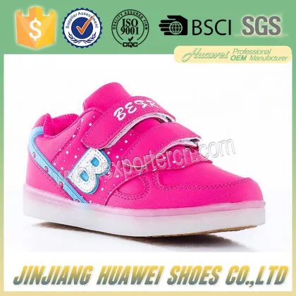 gum-rubber outsole Brand Led Shoes