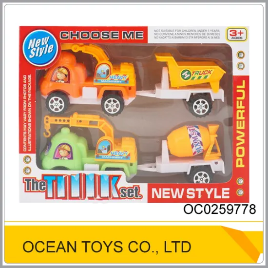 Plastic toy car pull back miniature toy truck OC0259778