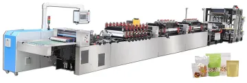 High Speed Stand Up Zipper Bag Making Machine