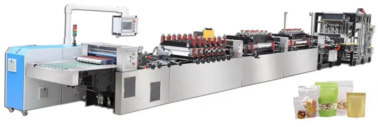 High Speed Stand Up Zipper Bag Making Machine