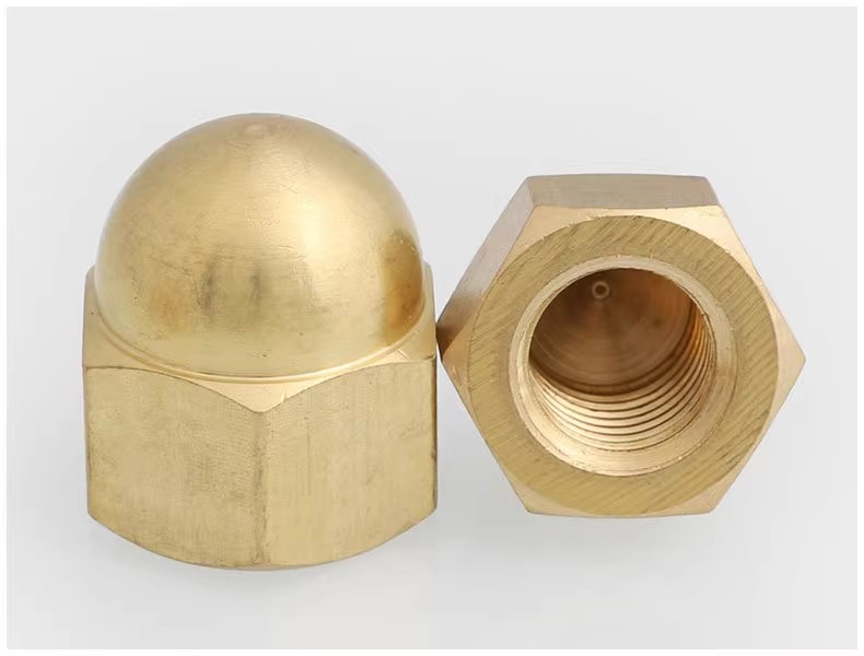 Solid Brass Acorn Nut DIN1587 Hexagon Domed Nuts (5)