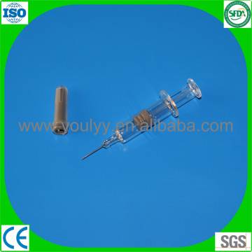 Disposable Glass Prefilled Syringe with Needle
