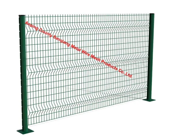 Factory-Produced Welded Mesh Fencing with Peach Posts: Ideal for Park Landscaping