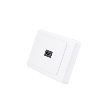 White 1-Port HDTV Wall Face Plate 3D 1080P Extender Outlet Cover