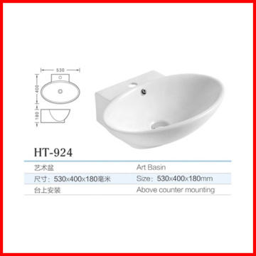 cheap bathroom wash basin ceramic stone sink made in china