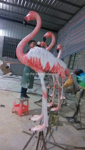 Large Fiberglass flamingo statue