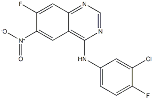 4-Quinazolinamine,N-(3-chloro-4-fluorophenyl)-7-fluoro-6-nitro CAS 162012-67-1