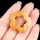 Yellow Jade 30mm Hollow Plum Blossom Pendant & Ornament for Home Decoration Handmade Craved Stone Solar