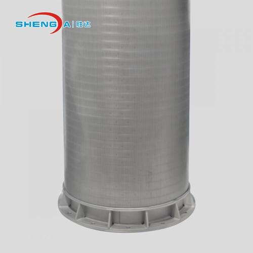 Filtro de tubería de alambre de cuña para tratamiento de agua