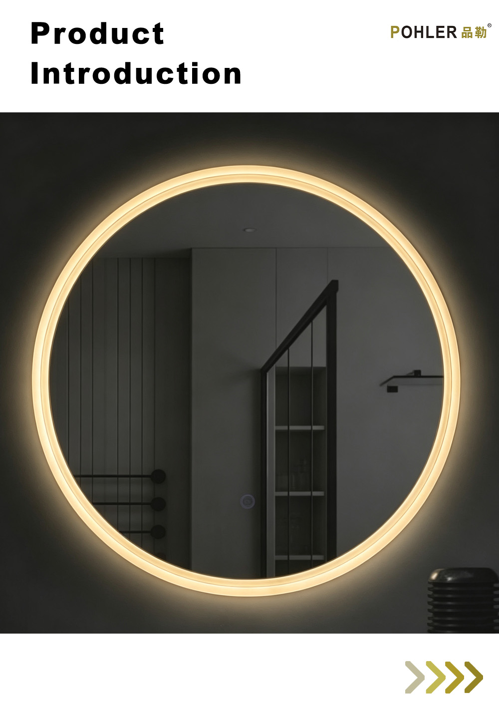 D003 Thin Frame LED Smart Mirror X