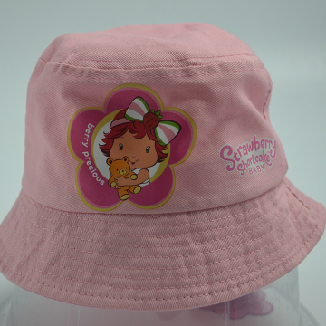 Very lovely baby bucket hat,cheap pink bucket hat,cotton bucket cap