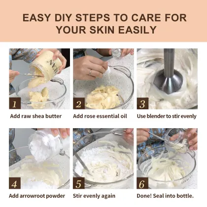 DIY Vegan Body Butter Making Kit with Arrowroot Powder and Shea Butter