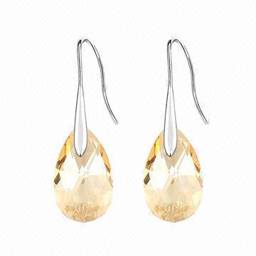 Crystal jewelry, made of alloy with crystal, eco-friendly