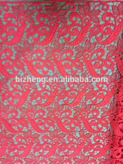 nice stocks indian embroidery lace made with 100% polyester fabric