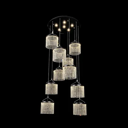 Luxury K9 crystal 72w modern chandeliers pendant lighting
