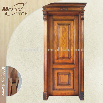 Plain solid wood bedroom door designs India