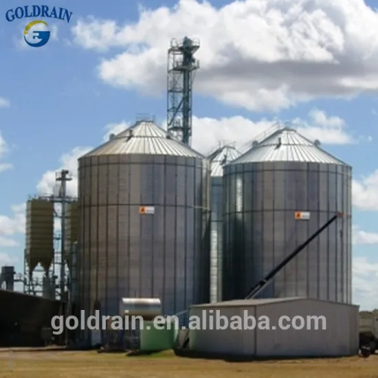 Assembly flat bottom blower and silo